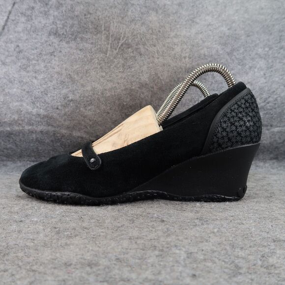 Merrell Shoes Womens 8 Wedge Mary Jane Slip On Leather Petunia Comfort Fashion - Picture 3 of 15